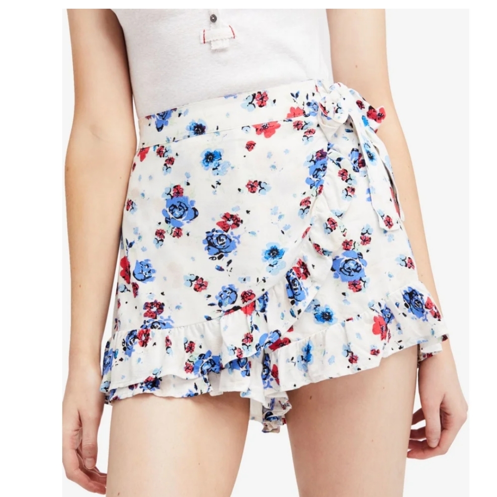Free People Floral Shorts